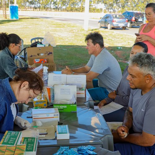 Senador Canedo realiza ação com testes rápidos de hepatites virais na Avenida Pedro Miranda