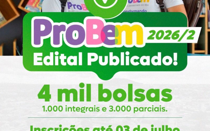 Senador Canedo divulga 4 mil bolsas de estudo do ProBem com inscrições até 3 de julho
