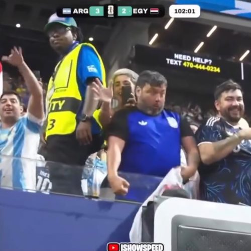 Momento de possível ato racista contra IShowSpeed após classificação da Argentina repercute nas redes