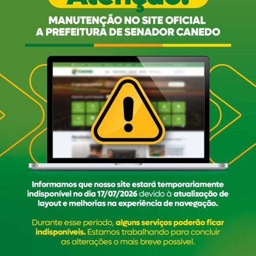 Prefeitura de Senador Canedo inicia novo portal e mantém serviços durante migração