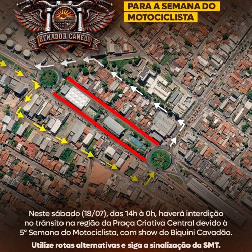 Trânsito terá mudanças para evento com show do Biquini Cavadão em Senador Canedo