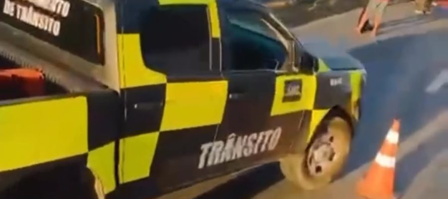 Acidente envolvendo moto e carros é registrado na GO-403, em Senador Canedo