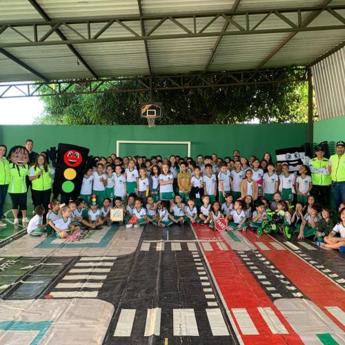 Educação no trânsito começa cedo: SMT leva orientações para escolas de Senador Canedo